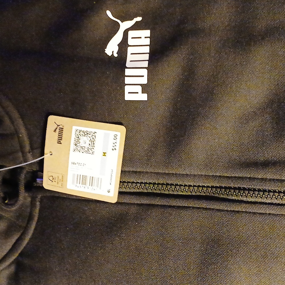 Puma  Logo Full Zip Hoodie - Medium
